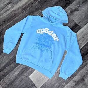 SP5DER “SKY BLUE HOODIE”